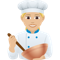 Woman Cook- Medium-Light Skin Tone emoji on Emojione